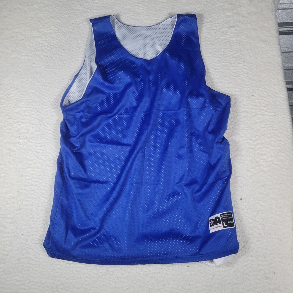 Don Alleson Athletic Basketball Jersey Mens Large Blue Reversible Mesh Tank Top